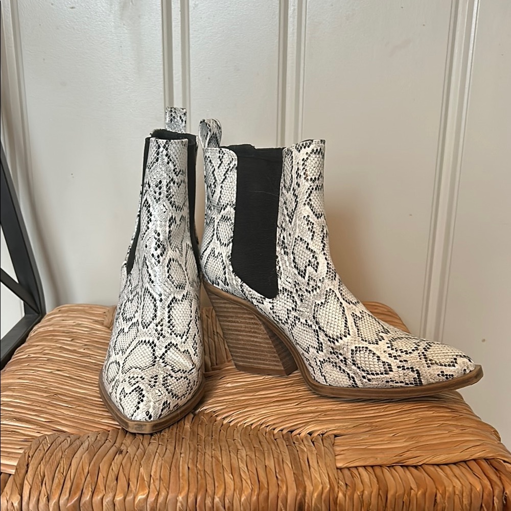 Snakeskin Ankle Boots